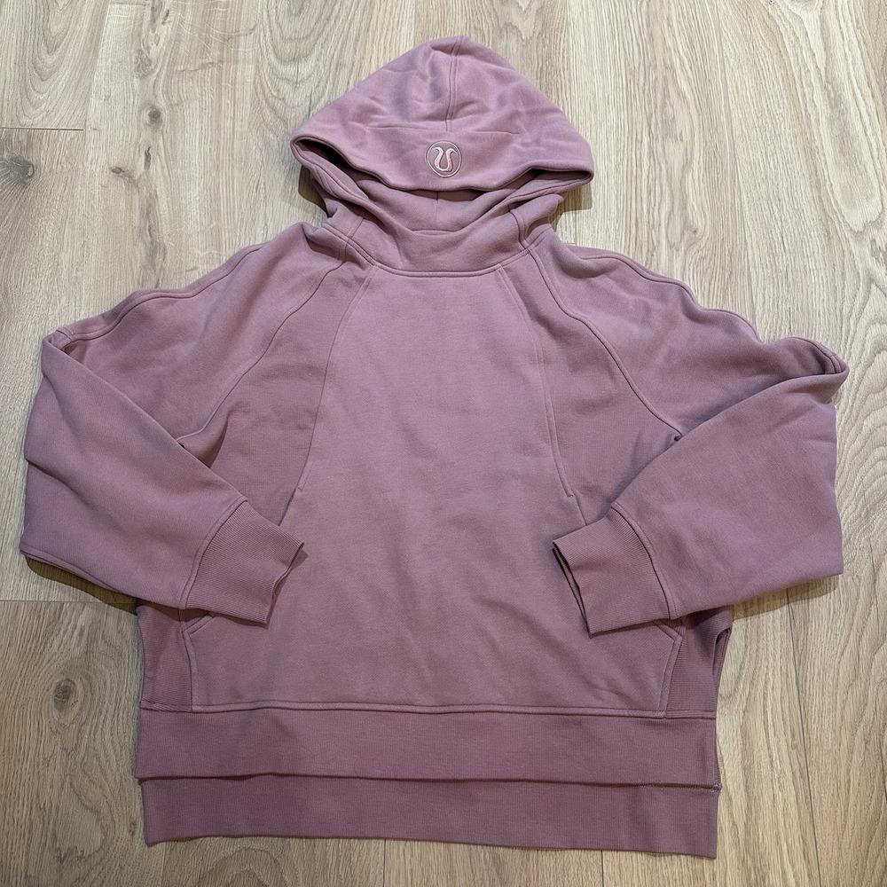 NWOT Lululemon Womens M/L Scuba Oversized Side Slit Hoodie Mauve Purple 2024